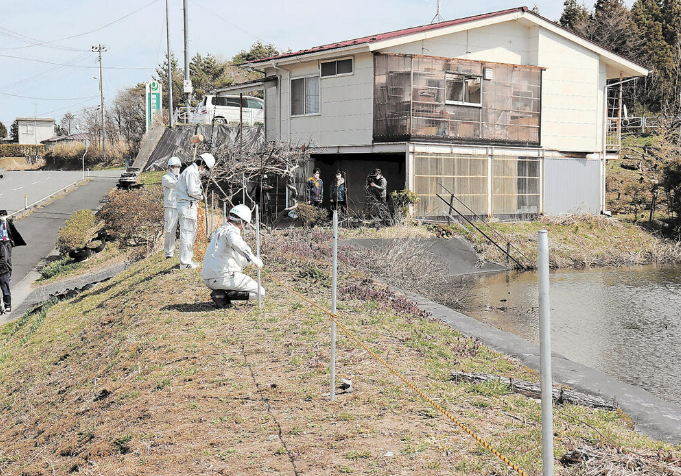 宮城県の釣りで人気のため池で、発生した死亡事故現場に柵を設置